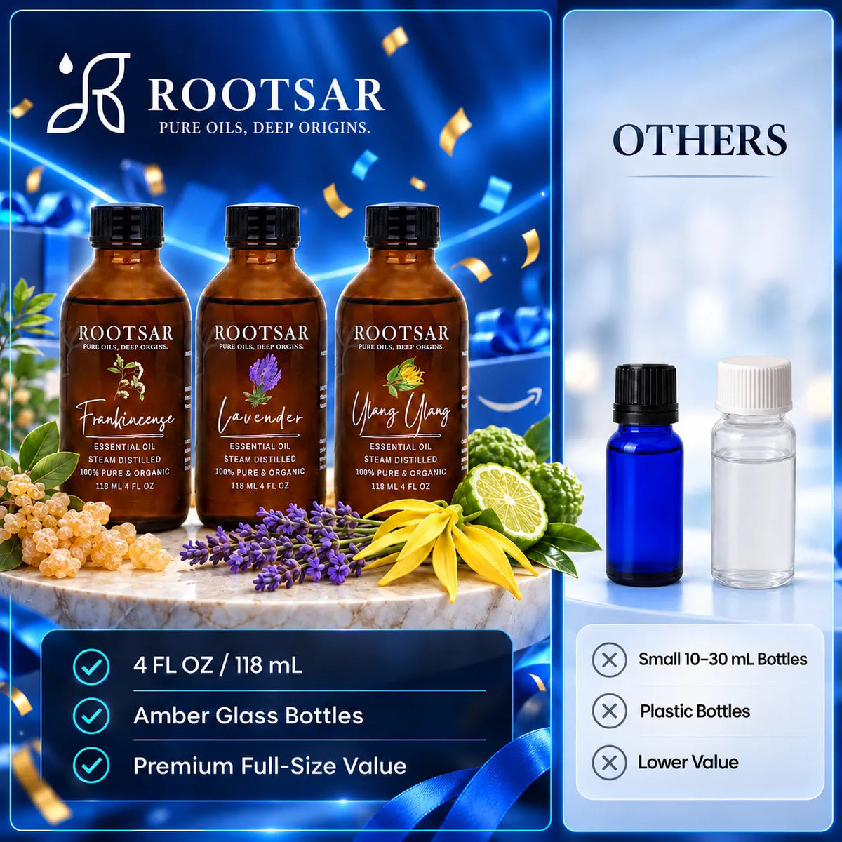 No Membership Needed Combo - Prime Day - Frankincense, Bergamot & Ylang Ylang Essential Oil Set