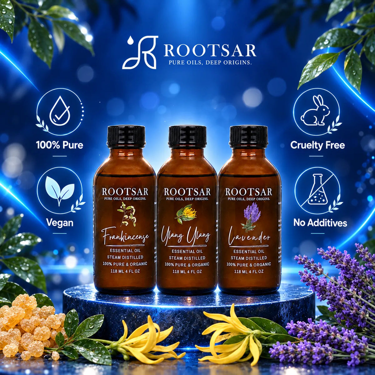 No Membership Needed Combo - Prime Day - Frankincense, Bergamot & Ylang Ylang Essential Oil Set