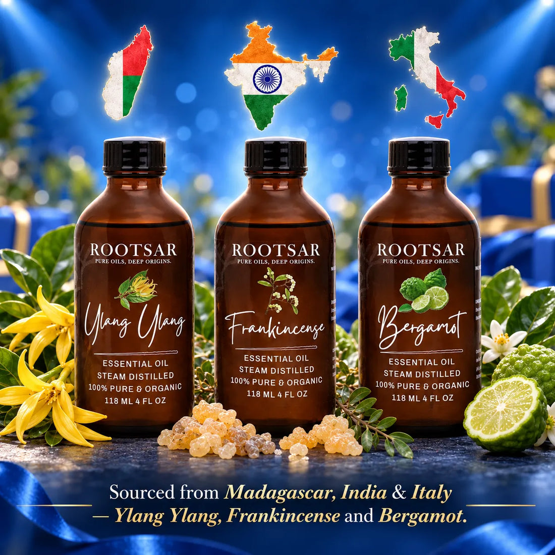 No Membership Needed Combo - Prime Day - Frankincense, Bergamot & Ylang Ylang Essential Oil Set
